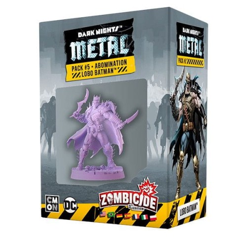 Asmodee Zombicide: Dark Nights Metal Pack 5 – Espansione Con Eroi DC (Batman) – Gioco Da Tavolo In Italiano
