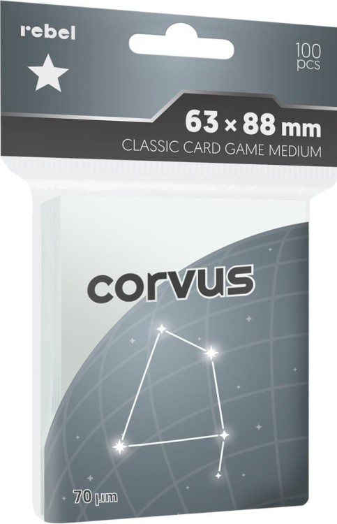 Koszulki na karty Rebel (63,5x88 mm) "Classic Card Game Medium" Corvus, 100 sztuk