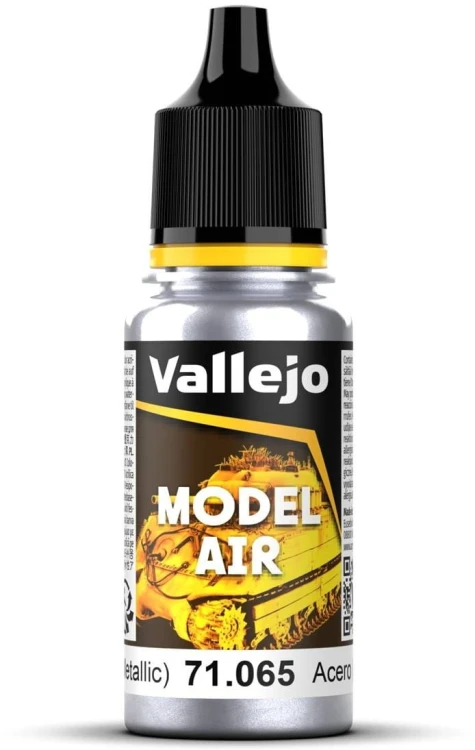Vallejo: Model Air - Metallic - Steel (17 ml)