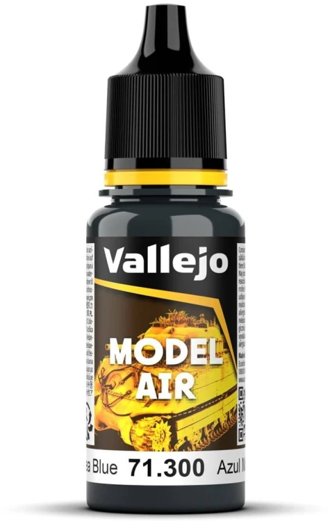 Vallejo: Model Air - Glossy Sea Blue (17 ml)