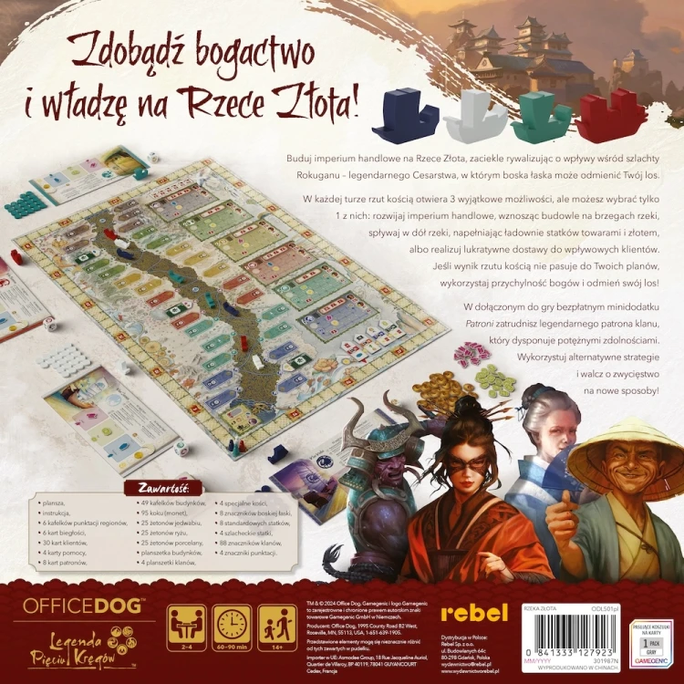 Rzeka Złota tył pudełka