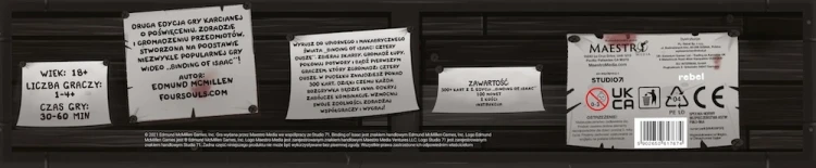 The Binding of Isaac: Cztery dusze tył pudełka