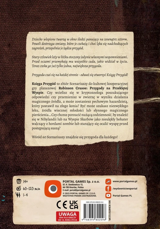 Robinson Crusoe: Księga Przygód tył
