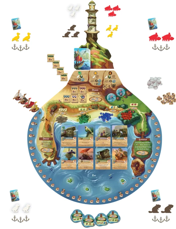 Everdell: Dalekobrzeg zawartość