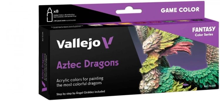 Vallejo: 72.195 - Game Color - Aztec Dragons (8x18 ml)