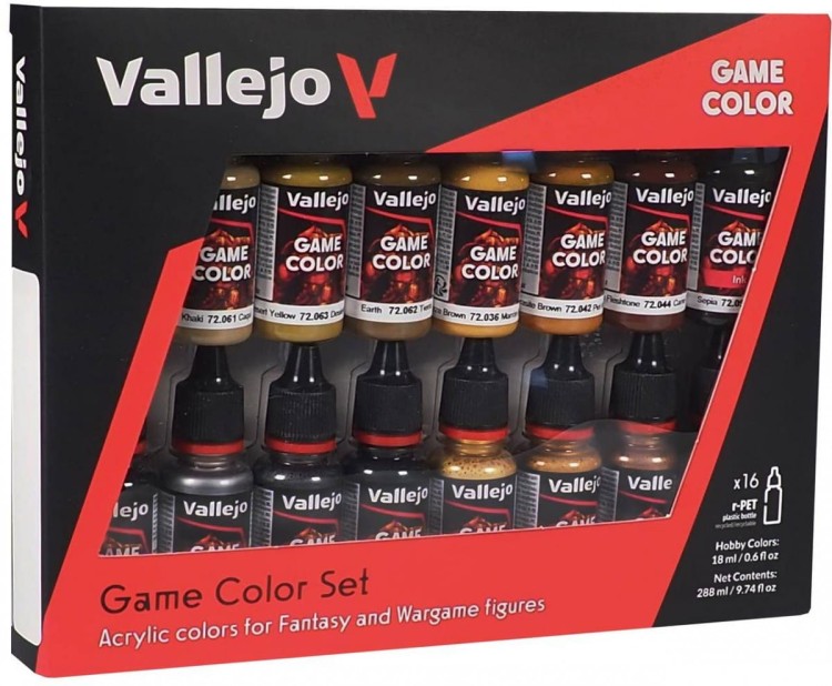 Vallejo: 72.189 - Game Color - Leather &amp; Metal (8x18 ml)