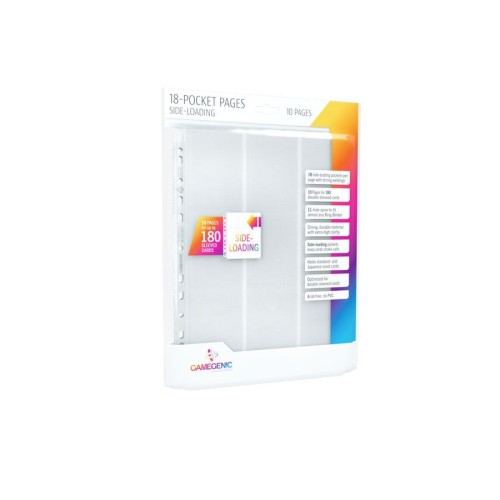 Gamegenic: 18-Pocket Pages Sideloading - White (10 szt)
