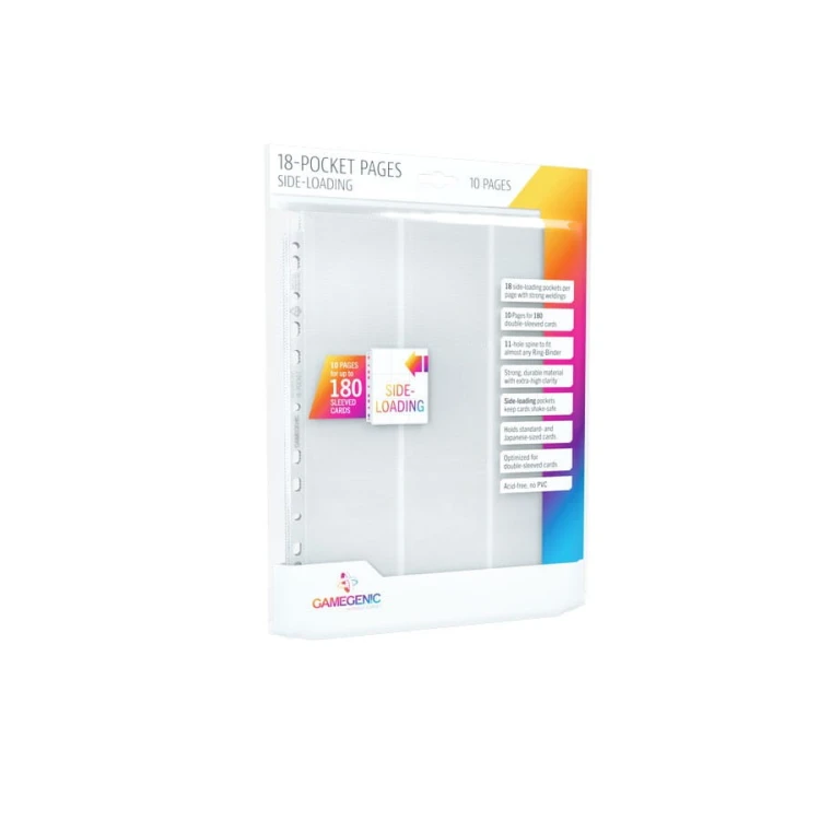 Gamegenic: 18-Pocket Pages Sideloading - White (10 szt)