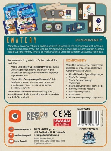 Galactic Cruise Kwatery - pudełko