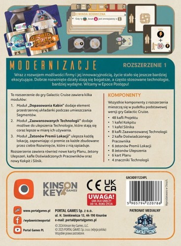 Galactic Cruise modernizacje zawartosc