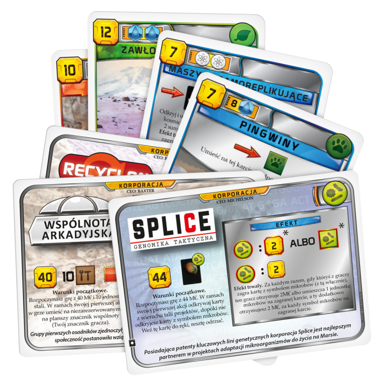 Terraformacja Marsa: Zestaw dodatkowy #1-3 (7 kart)