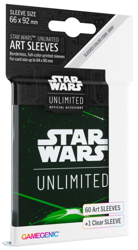 Gamegenic: Star Wars Unlimited - Art Sleeves - Card Back Green