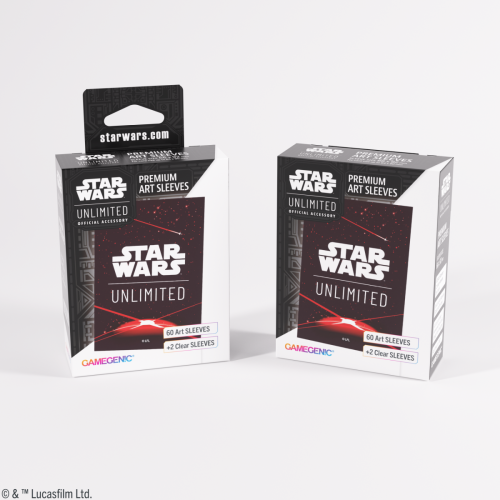 Gamegenic: Star Wars Unlimited - Premium Art Sleeves - Card Back Red