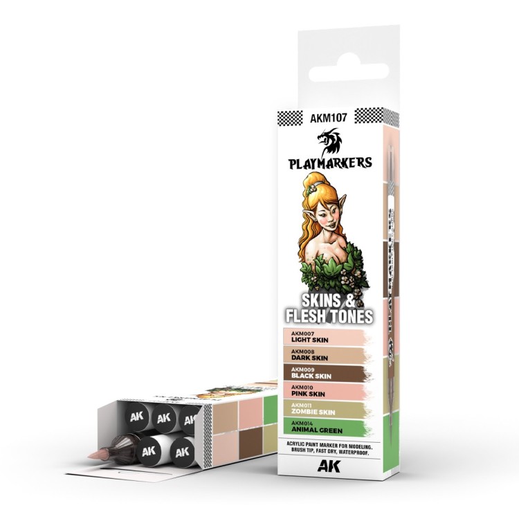 AK Interactive: Playmarkers - Skin & Flesh Tones (6)