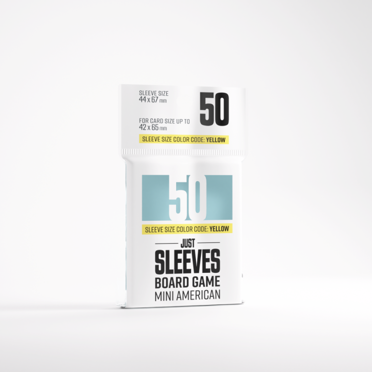 Gamegenic: Just Sleeves - Board Game Sleeves (44 x 67 mm) 50 sztuk, Clear