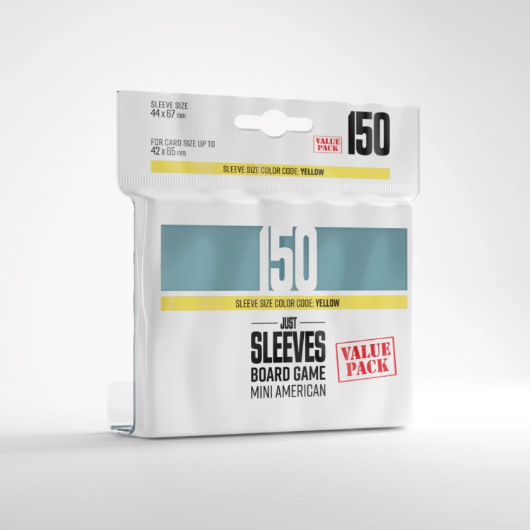 Gamegenic: Just Sleeves - Board Game Sleeves (44 x 67 mm) 150 sztuk, Clear
