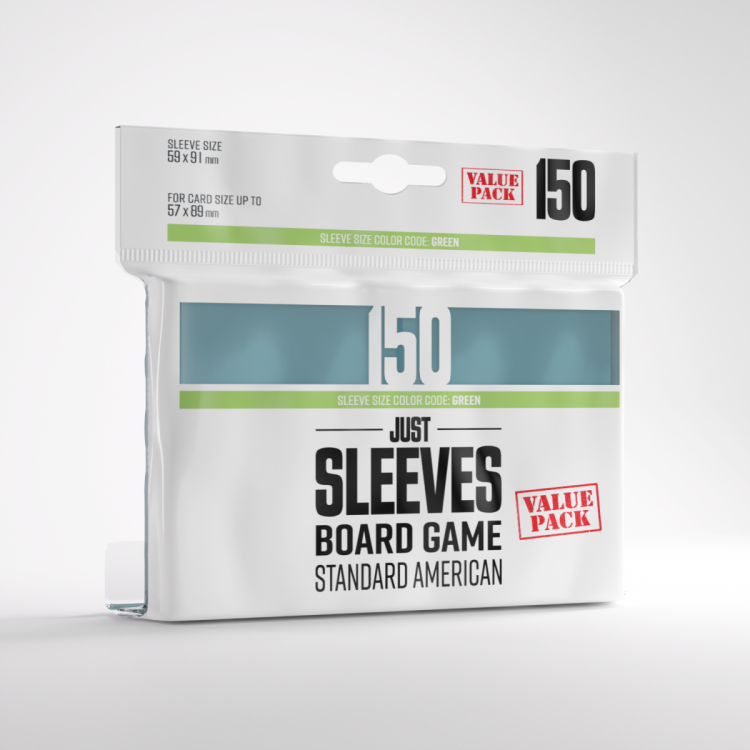 Gamegenic: Just Sleeves - Board Game Sleeves (59 x 91 mm) 150 sztuk, Clear