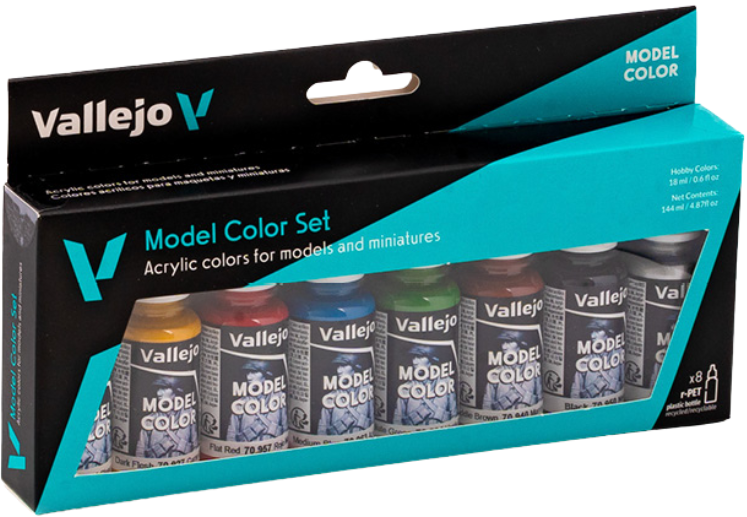 Vallejo: 70.260 - Model Color Set - Wargames Basics (8 x 18 ml)