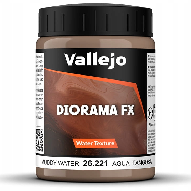 Vallejo: 26.221 - Diorama FX - Water Textures - Muddy Water (200 ml)
