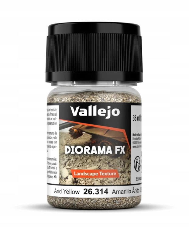 Vallejo: 26.314 - Diorama FX - Landscape Textures - Arid Yellow (1-2 mm)