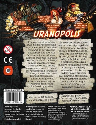 Neuroshima HEX 3.0: Uranopolis PL/ENG zawartość