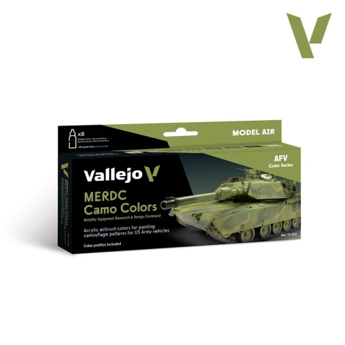 Vallejo: 71.202 - Model Air - AFV - MERDC Camo Colors (8x18 ml)
