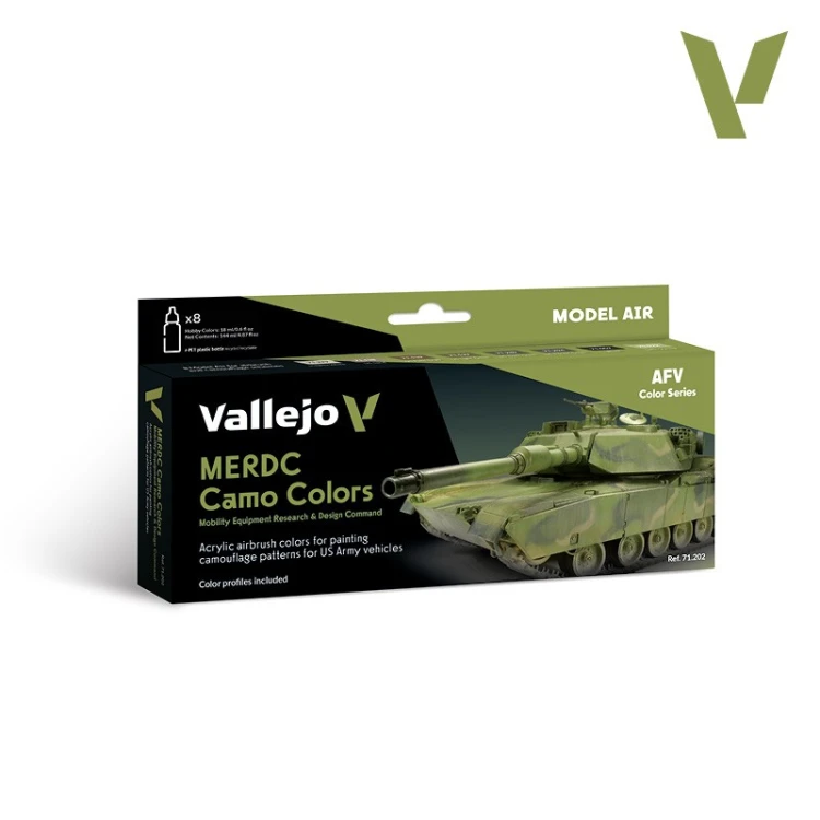 Vallejo: 71.202 - Model Air - AFV - MERDC Camo Colors (8x18 ml)