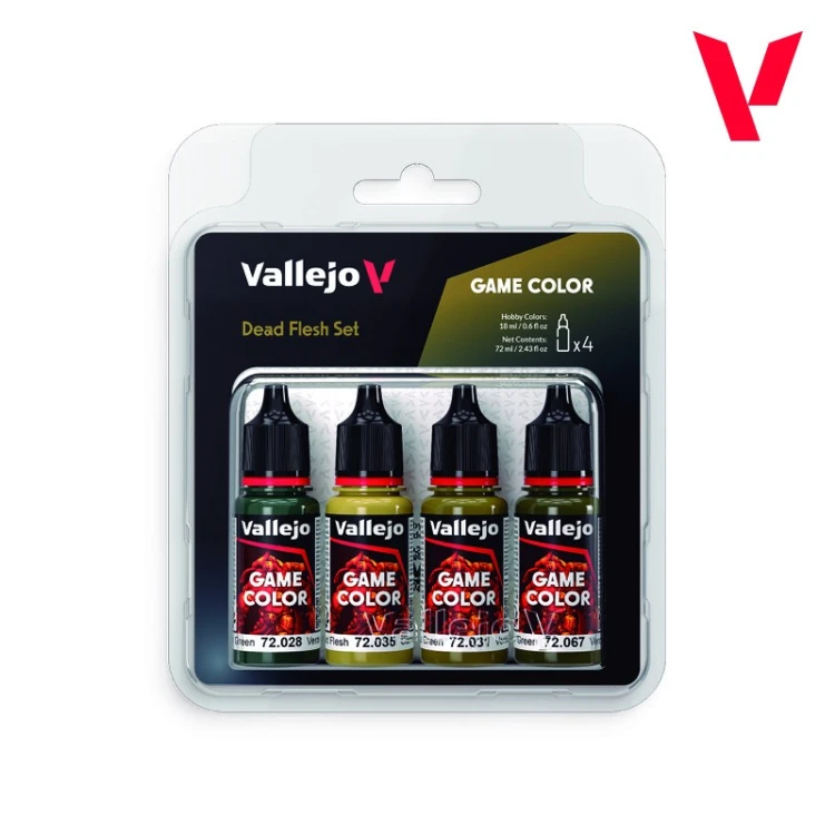 Vallejo: 72.392 - Game Color - Dead Flesh Set (4x18 ml)