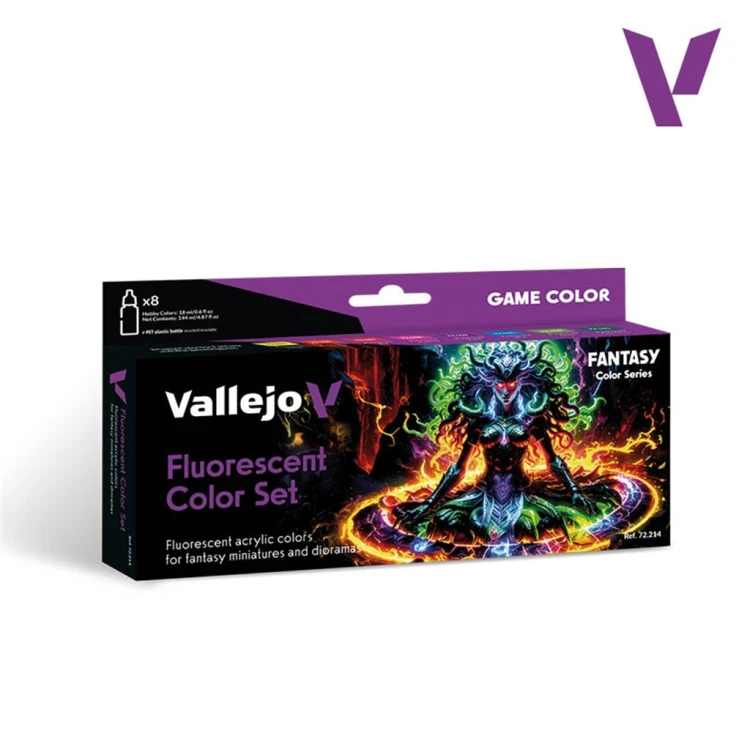 Vallejo: 72.214 - Game Color - Fluorescent Color Set