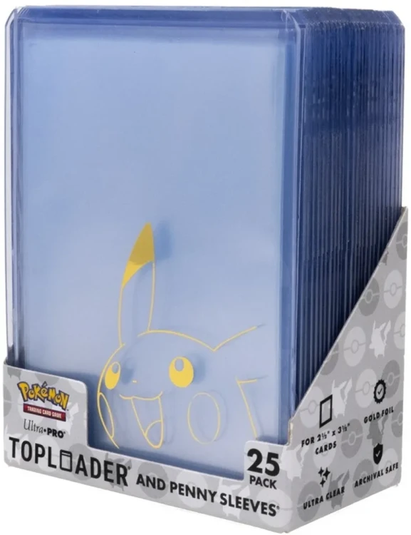 UP Pokemon - Toploader and Penny Sleeves - Pikachu (25 szt).webp
