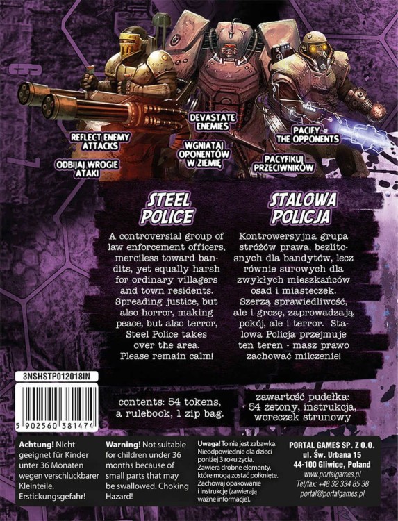 Neuroshima HEX 3.0: Steel Police PL/ENG zawartość