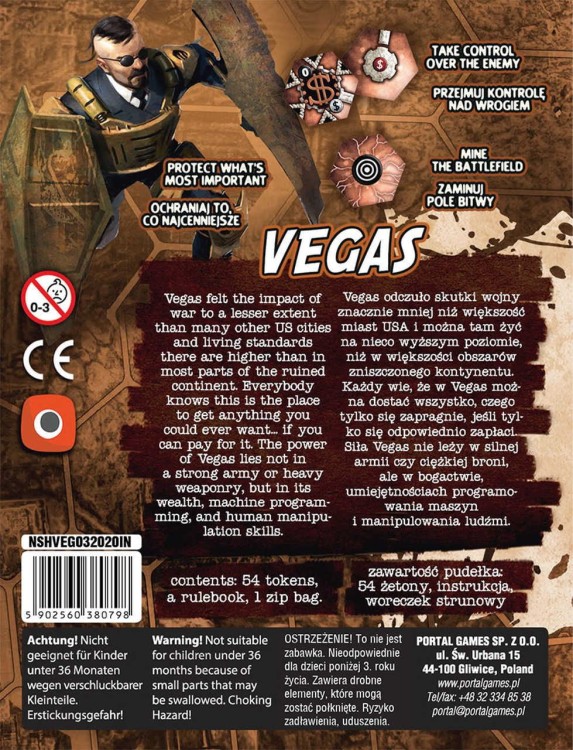 Neuroshima HEX 3.0: Vegas PL/ENG zawartość