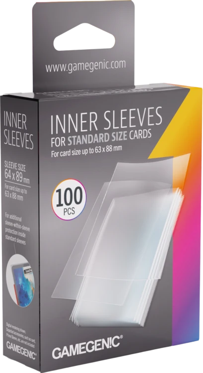 Gamegenic: Inner Sleeves - Standard (64x89 mm) - 100 sztuk