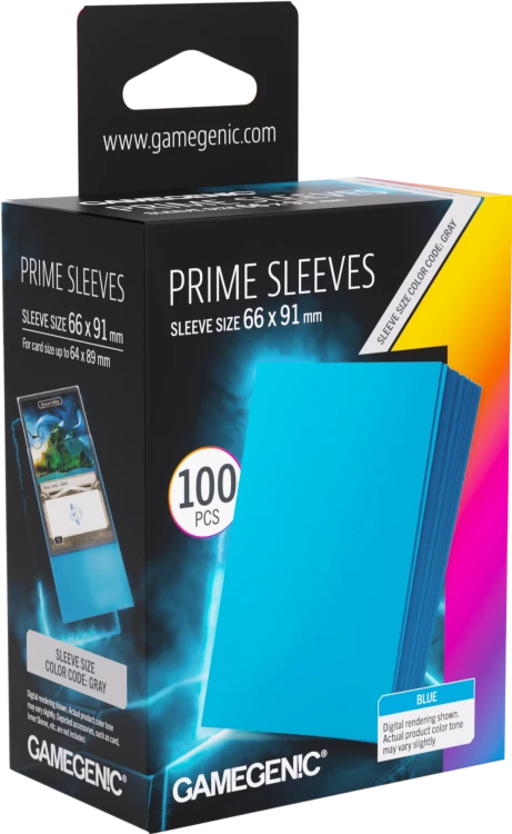 Gamegenic: Prime Sleeves (66x91 mm) - Blue - 100 sztuk