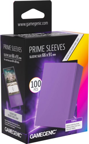 Gamegenic: Prime Sleeves (66x91 mm) - Purple - 100 sztuk