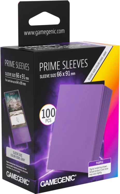 Gamegenic: Prime Sleeves (66x91 mm) - Purple - 100 sztuk