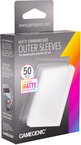 Gamegenic: Matte Outer Sleeves - Standard (69x94 mm) - 50 sztuk