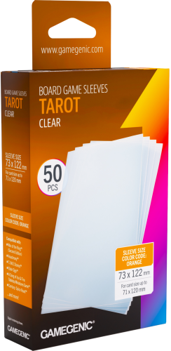 Gamegenic: Board Game Sleeves - Tarot (73x122 mm) - Clear - 50 sztuk