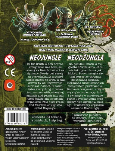 Neuroshima HEX 3.0: Neojungle PL/ENG zawartość
