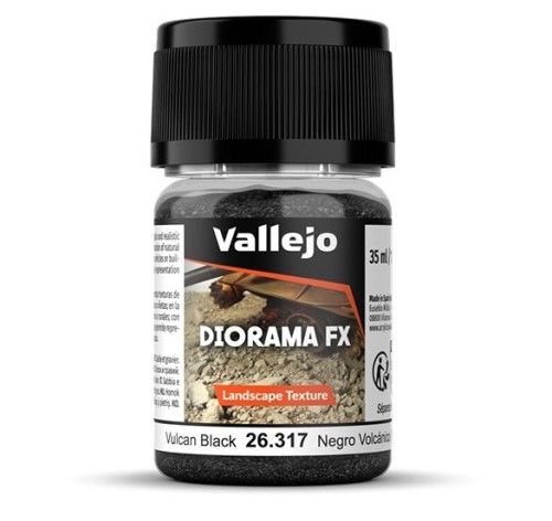 Vallejo: 26.317 - Diorama FX - Landscape Textures - Vulcan Black (1-2 mm)