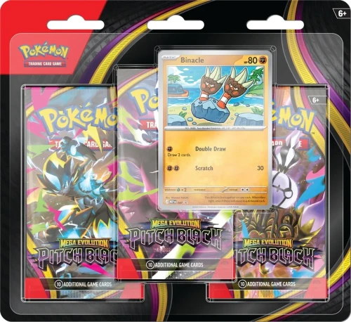 Pokémon TCG Mega Evolution - Pitch Black - 3-Pack Blister.webp