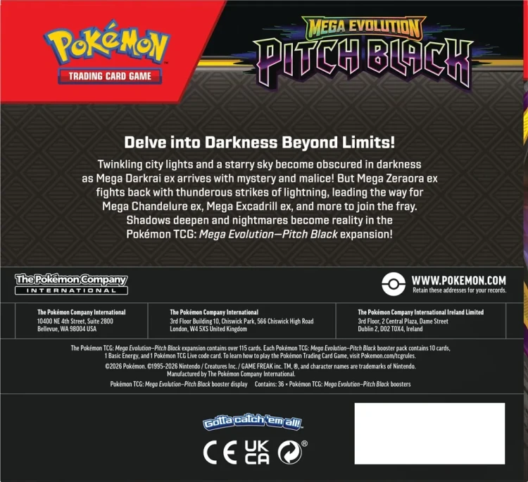 Pokémon TCG Mega Evolution - Pitch Black - Booster Display (36) tyl.webp