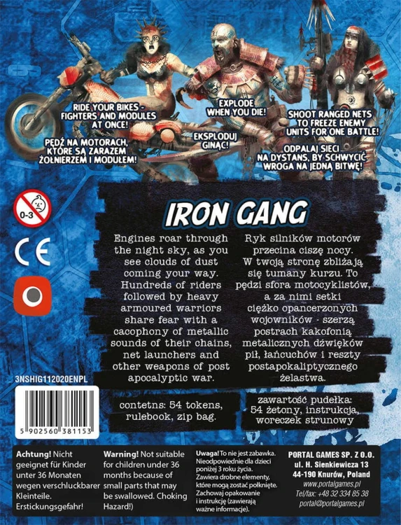 Neuroshima HEX 3.0: Iron Gang PL/ENG zawartość