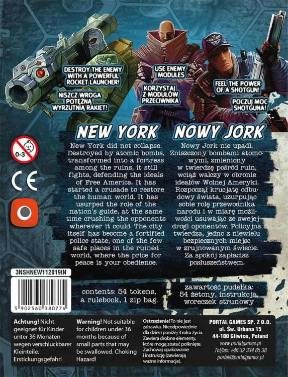 Neuroshima HEX 3.0: New York PL/ENG zawartość