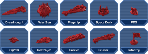 Twilight Imperium: Świt Nowej Ery statki