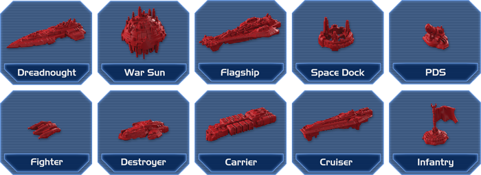 Twilight Imperium: Świt Nowej Ery statki