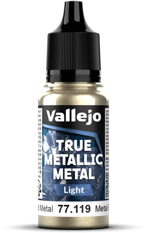 Vallejo: 77.119 - True Metallic Metal - Light - Aged Metal (18 ml)