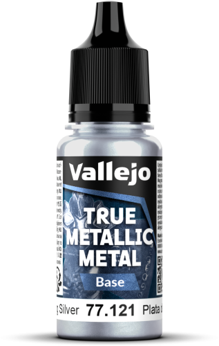 Vallejo: 77.121 - True Metallic Metal - Base - Sterling Silver (18 ml)