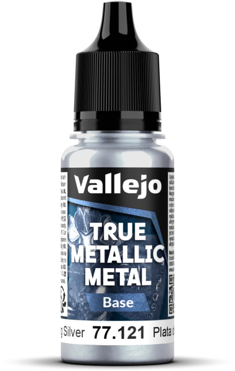 Vallejo: 77.121 - True Metallic Metal - Base - Sterling Silver (18 ml)