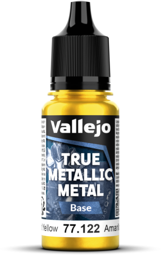 Vallejo: 77.122 - True Metallic Metal - Base - Radiant Yellow (18 ml)